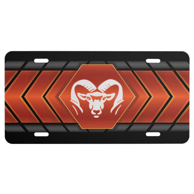 Rockford Rams #2 License Plate (Front)