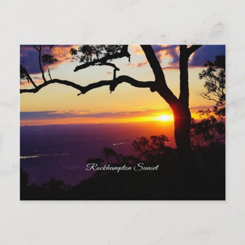 Rockhampton sunset postcard