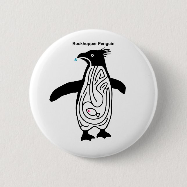 Rockhopper Penguin Maze B Button (Front)