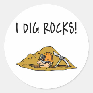 Rockhound Gift Item Classic Round Sticker