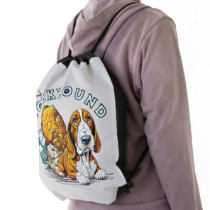 Rockhound Pun Drawstring Bag