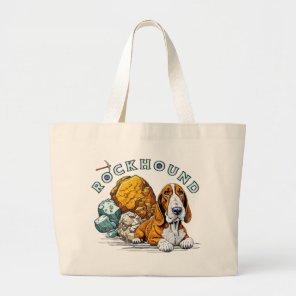 Rockhound Pun Large Tote Bag