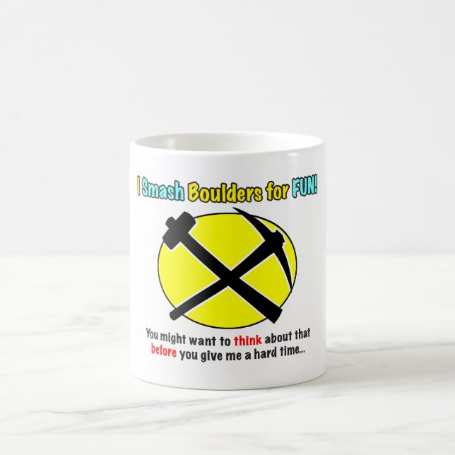 Rockhound Warning! Mug (Center)