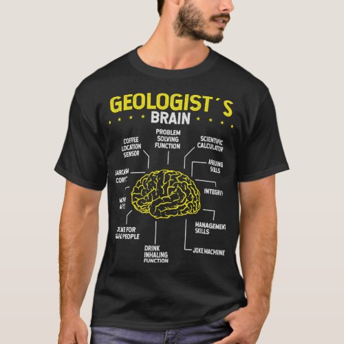Rockhounder Brain Rock Collector Geologist Mineral T_Shirt