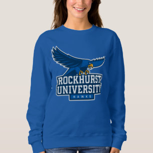 Rockhurst University Flying Hawk Mascot Wordmark 6 Sweatshirt