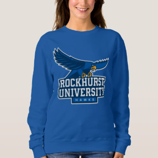 Rockhurst University Flying Hawk Mascot Wordmark 6 Sweatshirt