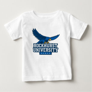 Rockhurst University Flying Hawk Mascot Wordmark Baby T-Shirt
