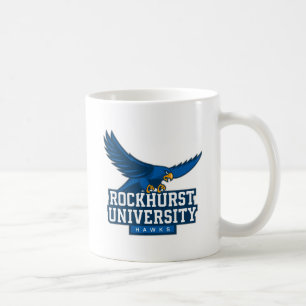 Rockhurst University Flying Hawk Mascot Wordmark Coffee Mug
