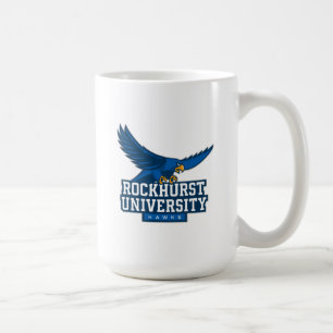 Rockhurst University Flying Hawk Mascot Wordmark Coffee Mug