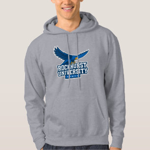 Rockhurst University Flying Hawk Mascot Wordmark Hoodie