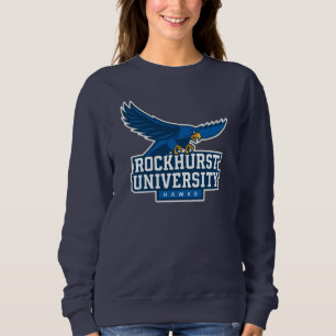 Rockhurst University Flying Hawk Mascot Wordmark Sweatshirt