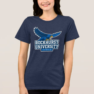 Rockhurst University Flying Hawk Mascot Wordmark Tri-Blend Shirt