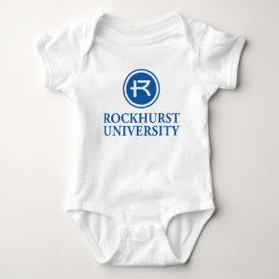 Rockhurst University Horizontal Wordmark Circle Baby Bodysuit