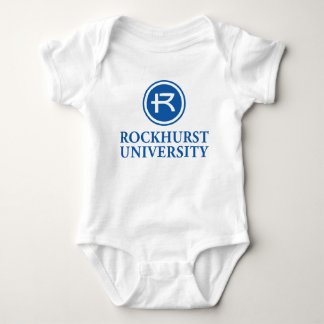 Rockhurst University Horizontal Wordmark Circle Baby Bodysuit