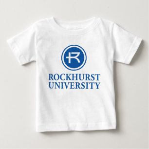 Rockhurst University Horizontal Wordmark Circle Baby T-Shirt