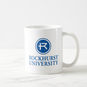 Rockhurst University Horizontal Wordmark Circle Coffee Mug