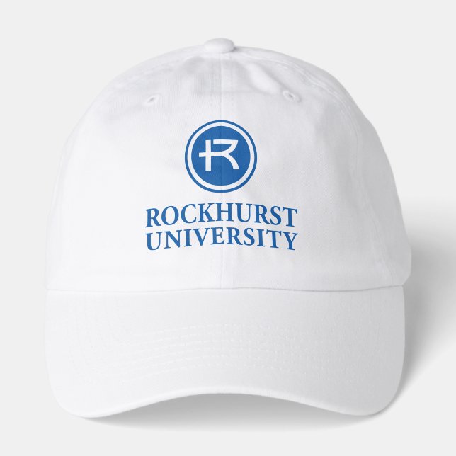 Rockhurst University Horizontal Wordmark Circle Hat (Front)