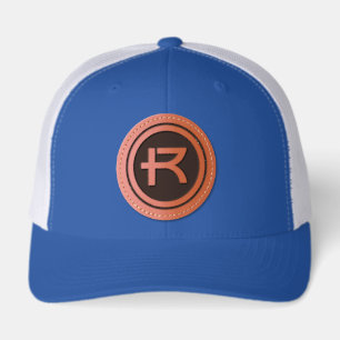 Rockhurst University Horizontal Wordmark Circle Leather Patch Hat