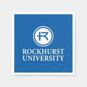 Rockhurst University Horizontal Wordmark Circle Napkins
