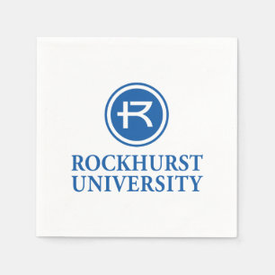 Rockhurst University Horizontal Wordmark Circle Napkins