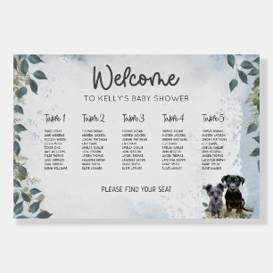 Rockie and Lyla Baby Shower Seating plan Foam Board