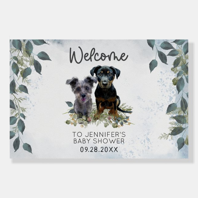 Rockie and Lyla Baby Shower Welcome  Foam Board (Front)