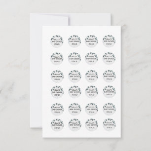 Rockie and Lyla Hershey .75 inch stickers Invitation
