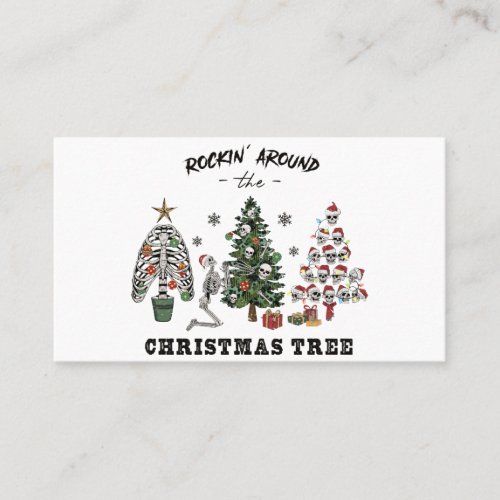 Rockin Around The Christmas Tree Business Card