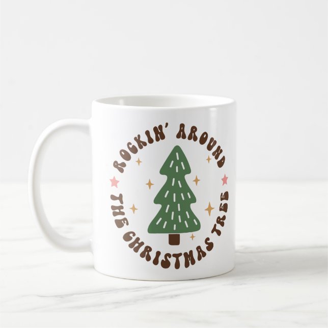 Rockin Around The Christmas Tree Coffee Mug (Left)