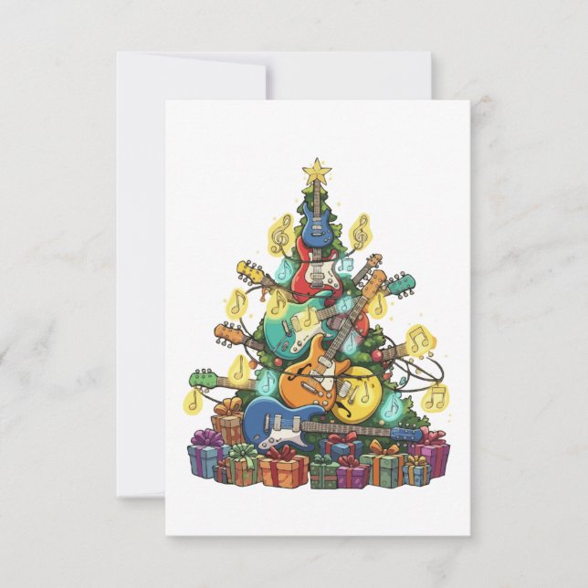  Rockin' Around The Christmas Tree - Electric  Thank You Card (Front)