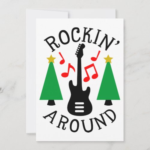 Rockin Around the Christmas Tree Holiday Card