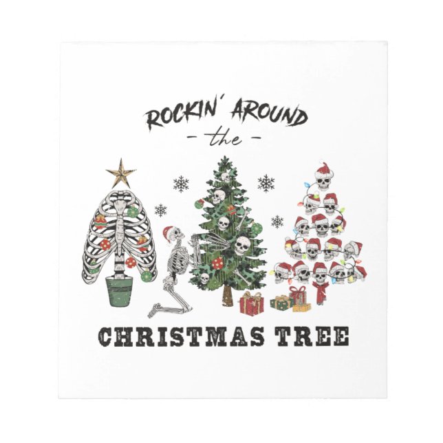 Rockin Around The Christmas Tree Notepad (Front)