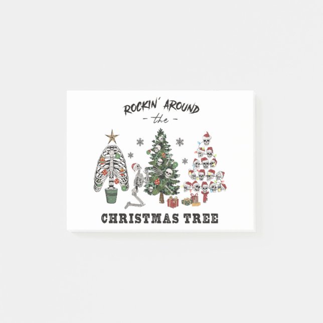 Rockin Around The Christmas Tree Post-it Notes (Front)