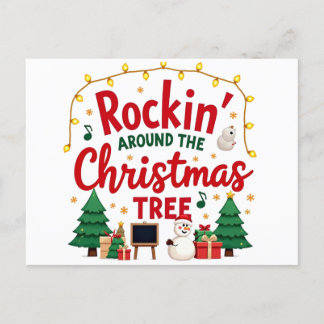 Rockin around the classroom postcard