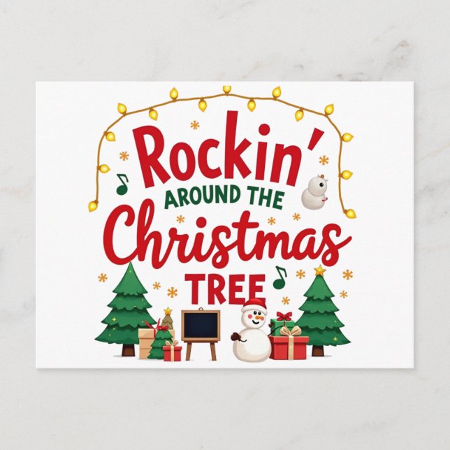 Rockin around the classroom postcard (Front)