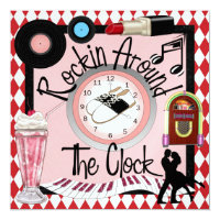 Rockin' Around the Clock Party - SRF Invitation