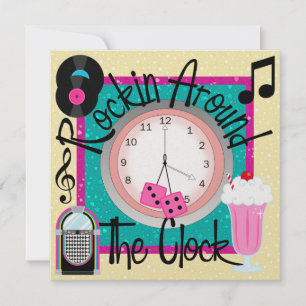 Rockin' Around the Clock Party - SRF Invitation