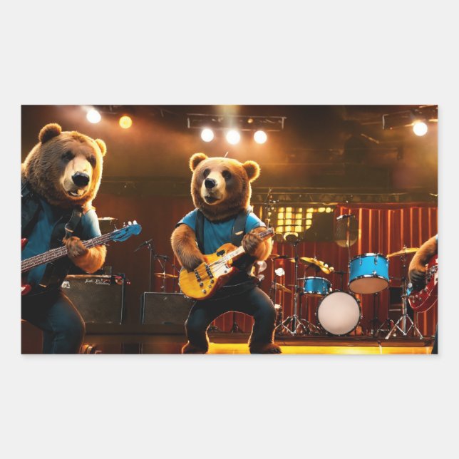 Rockin' Bears: Musical 2-Piece Sticker Set for You (Front)