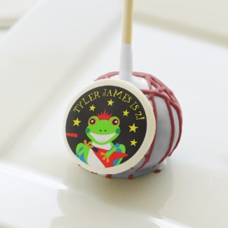 Rockin' Birthday Tree Frog with Red Guitar