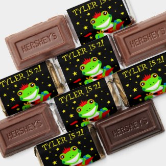 Rockin' Birthday Tree Frog with Red Guitar Hershey's Miniatures