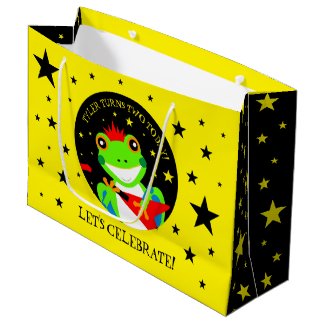 Rockin' Birthday Tree Frog with Red Guitar