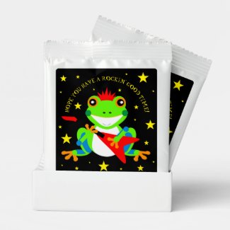 Rockin' Birthday Tree Frog with Red Guitar Lemonade Drink Mix