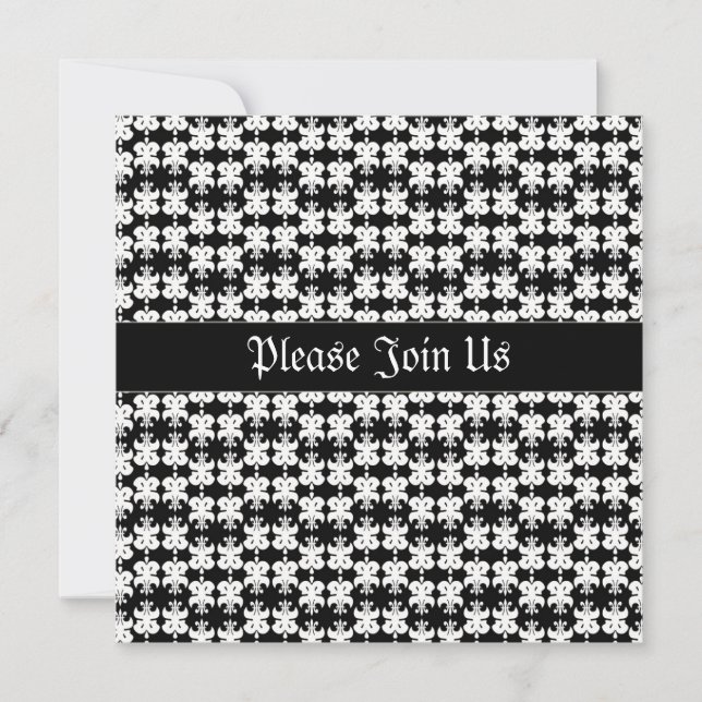 Rockin Black Invitation (Front)