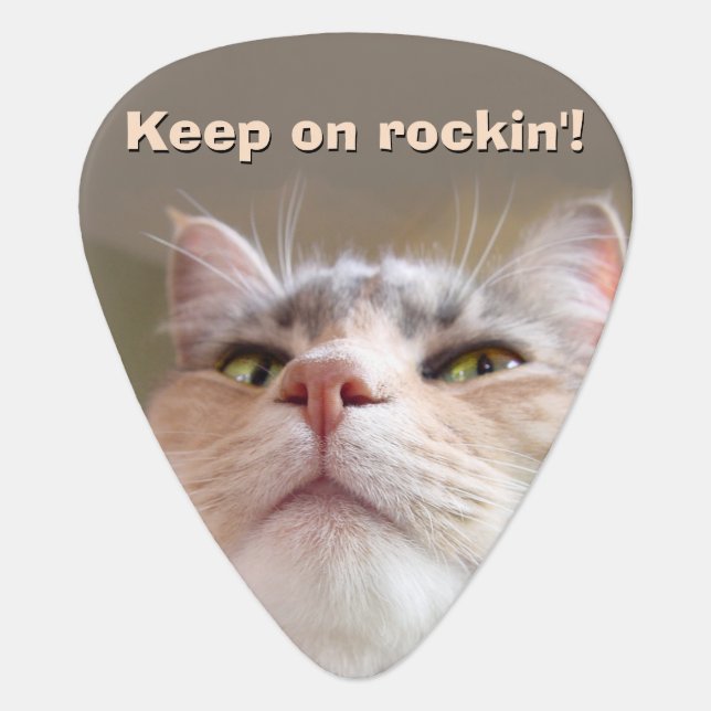 Rockin' Cat Guitar Pick (Front)