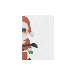 Rockin' Christmas Cool Santa Passport Holder