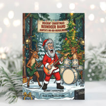 Rockin' Christmas Santa Reindeer Band