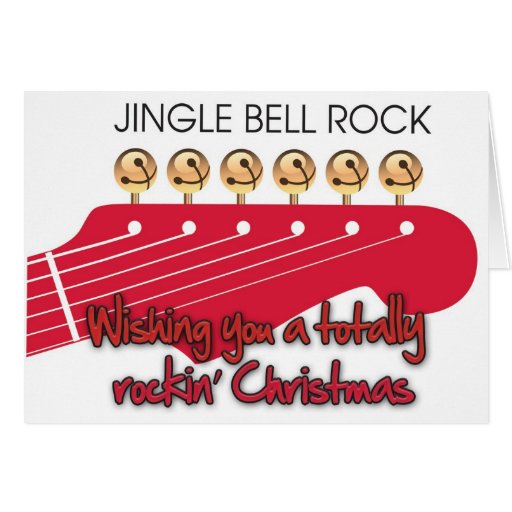 Rockin' Christmas with Guitar Christmas Card | Zazzle