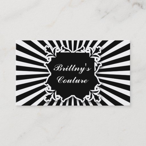 Customizable ROCKIN' COUTURE BUSINESS CARD