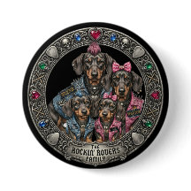 Rockin' Dachshund Family Portrait