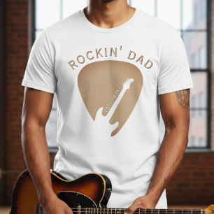 Rockin' Dad Guitar Pick Guitarist Father's Day T-Shirt